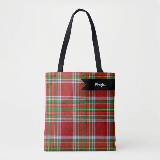 MacBean Scottish Clan Tartan Pset Tote Bag (Voorkant)