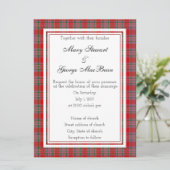 MacBean Scottish Wedding Invitation Kaart (Staand voorkant)