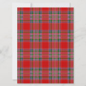 MacBean Scottish Wedding Invitation Kaart (Achterkant)