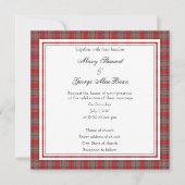 MacBean Scottish Wedding Square Invitation Kaart (Voorkant)