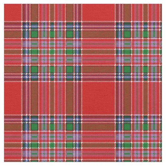 MacBean Tartan Print Stof (Close Up)