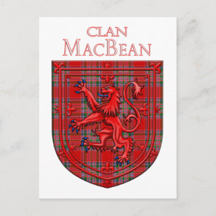 MacBean Tartan Scottish Play Lion Rampant Briefkaart