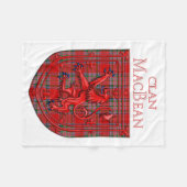 MacBean Tartan Scottish Play Lion Rampant Fleece Deken (Voorkant (Horizontaal))