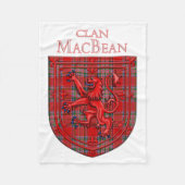 MacBean Tartan Scottish Play Lion Rampant Fleece Deken (Voorkant)