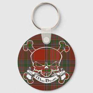 MacBean Tartan Skull Sleutelhanger