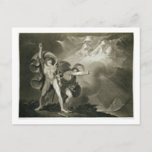 Macbeth, Banquo en de drie heks op de gezondheid Briefkaart