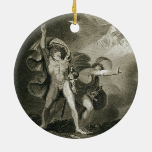 Macbeth, Banquo en de drie heks op de gezondheid Keramisch Ornament (Achterkant)