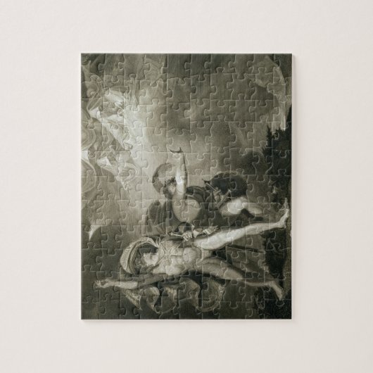 Macbeth, Banquo en de drie heks op de gezondheid Legpuzzel (Verticaal)