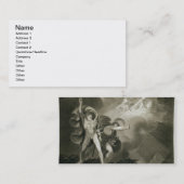 Macbeth, Banquo en de drie heks op de gezondheid Visitekaartje (Voorkant / Achterkant)