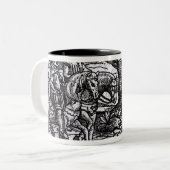 Macbeth, Banquo en de drie heksen Tweekleurige Koffiemok (Voorkant links)