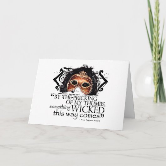 Macbeth Citaat Kaart (Voorkant)