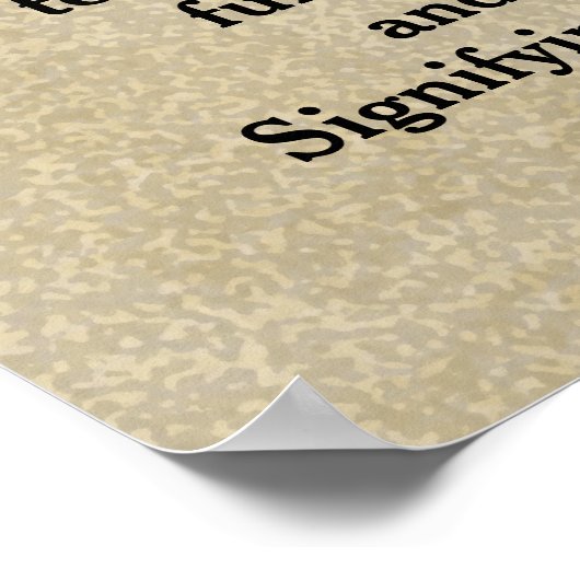 Macbeth citaat - poster (Hoek)