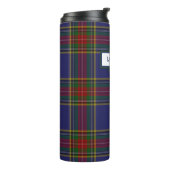 MacBeth Clan Tartan Custom Thermal Tumbler Thermosbeker (Gedraaid links)