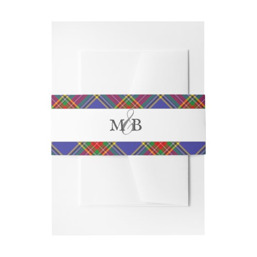 MacBeth Clan Tartan Schotse Plaid Uitnodigingen Wikkel (Voorkant Voorbeeld)
