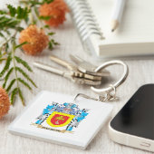 Macbeth Coat of Arms - Familie Crest Sleutelhanger (Voorkant Rechts)