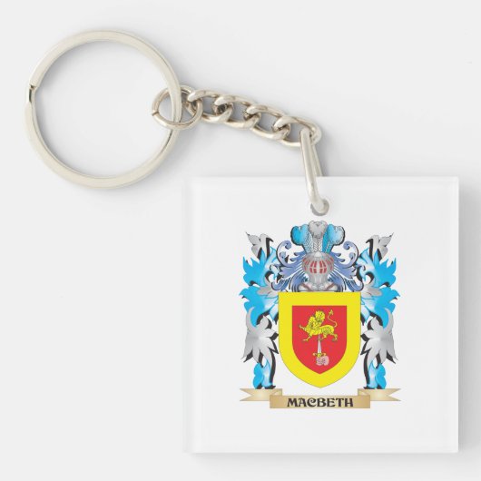 Macbeth Coat of Arms - Familie Crest Sleutelhanger (voorkant)