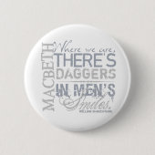 Macbeth Daggers Quote Ronde Button 5,7 Cm (Voorkant)
