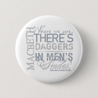 Macbeth Daggers Quote Ronde Button 5,7 Cm