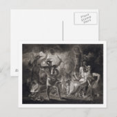Macbeth, de drie heksen en de Hecate in Wet IV, S Briefkaart (Voorkant / Achterkant)