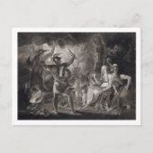 Macbeth, de drie heksen en de Hecate in Wet IV, S Briefkaart (Voorkant)
