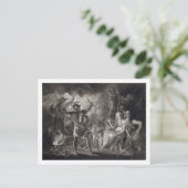 Macbeth, de drie heksen en de Hecate in Wet IV, S Briefkaart (Staand voorkant)