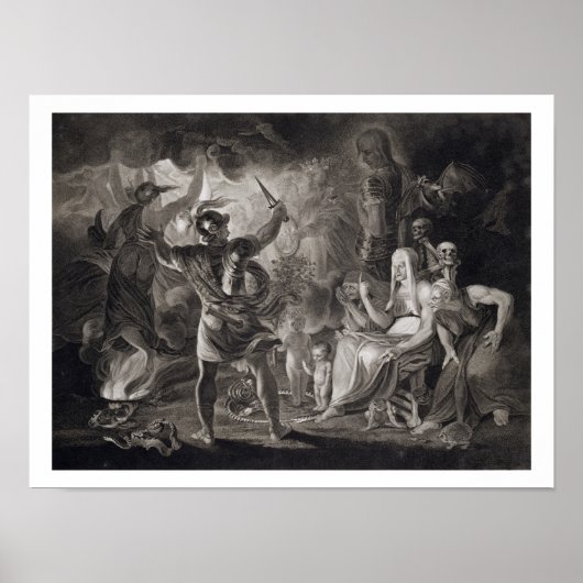 Macbeth, de drie heksen en de Hecate in Wet IV, S Poster (Voorkant)