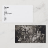 Macbeth, de drie heksen en de Hecate in Wet IV, S Visitekaartje (Voorkant / Achterkant)