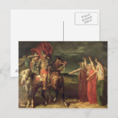 Macbeth en de drie heksen, 1855 briefkaart (Voorkant / Achterkant)