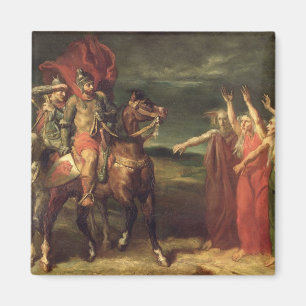 Macbeth en de drie heksen, 1855 magneet