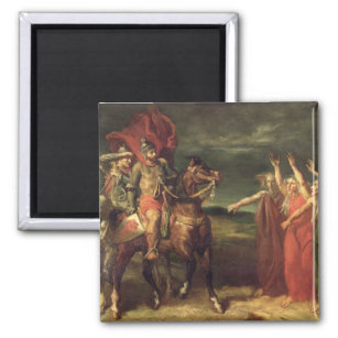 Macbeth en de drie heksen, 1855 magneet