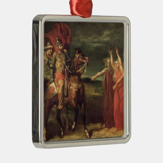 Macbeth en de drie heksen, 1855 metalen ornament (Rechts)