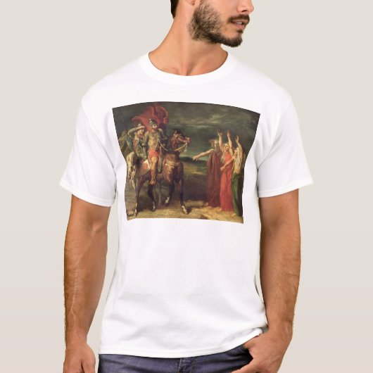 Macbeth en de drie heksen, 1855 t-shirt (Voorkant)