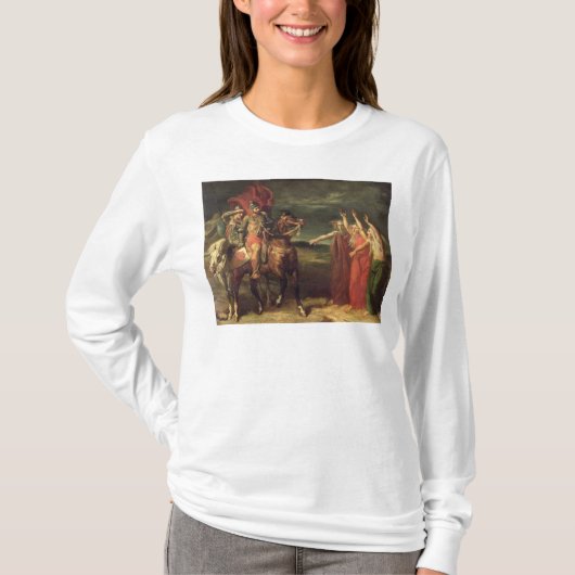 Macbeth en de drie heksen, 1855 t-shirt (Voorkant)
