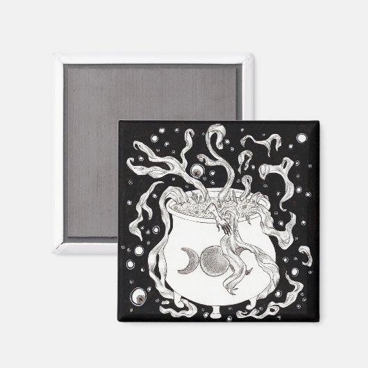 Macbeth heksen ketel magneet (Voorkant / Achterkant)