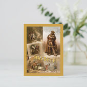 Macbeth, het spel 1884 briefkaart (Staand voorkant)
