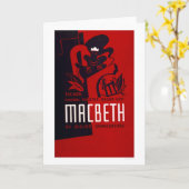 Macbeth het Theater 1937 WPA van de Zwarte Kaart (Gele Bloem)