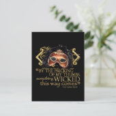 Macbeth "Iets geschopt" Citaat (Gold Version) Briefkaart (Staand voorkant)