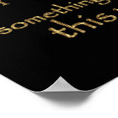 Macbeth "Iets geschopt" Citaat (Gold Version) Poster (Hoek)