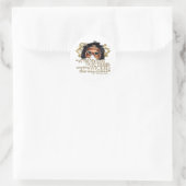 Macbeth "Iets geschopt" Citaat (Gold Version) Ronde Sticker (Tas)