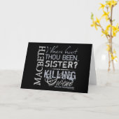 Macbeth Killing Swine Quote Kaart (Gele Bloem)