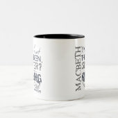 Macbeth Killing Swine Quote Tweekleurige Koffiemok (Center)