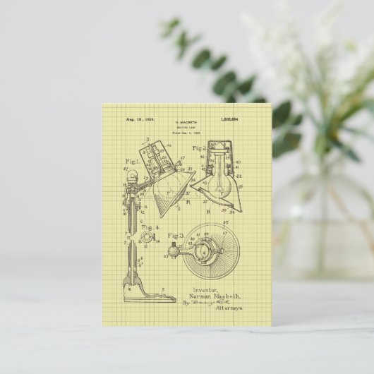  MacBeth-leeslampoctrooi Briefkaart (Staand voorkant)