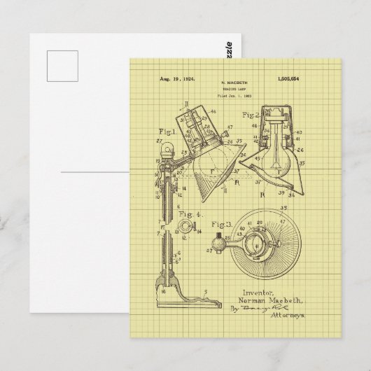  MacBeth-leeslampoctrooi Briefkaart (Voorkant / Achterkant)