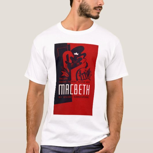 Macbeth Negro Theater 1937 WPA T-shirt (Voorkant)