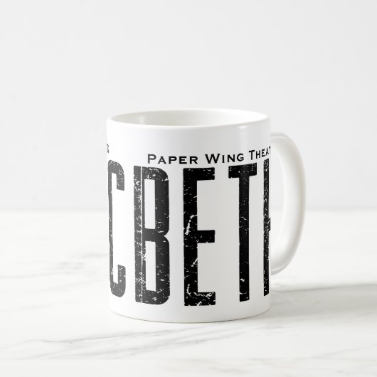 Macbeth - Papier theater - Koffiebeker Koffiemok (Voorkant rechts)