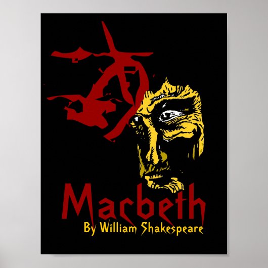 Macbeth Poster Shakespeare Festival Theaterkunst (Voorkant)