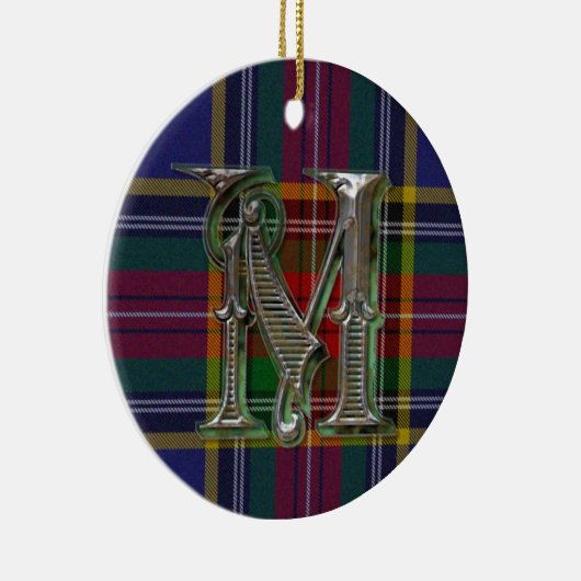 MacBeth Pset Monogram-versiering Keramisch Ornament (Rechts)