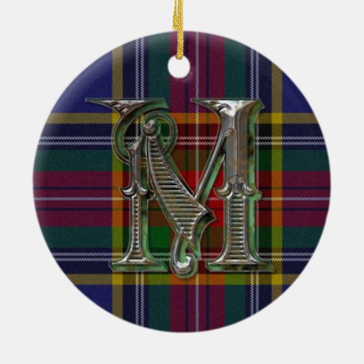 MacBeth Pset Monogram-versiering Keramisch Ornament (Achterkant)