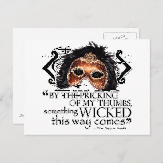 Macbeth Quote Briefkaart (Voorkant / Achterkant)