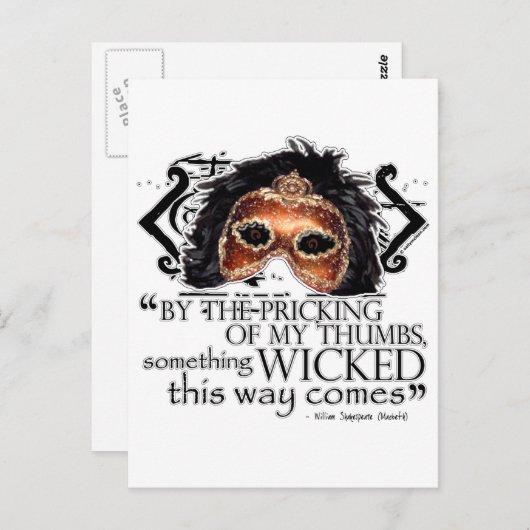 Macbeth Quote Briefkaart (Voorkant / Achterkant)